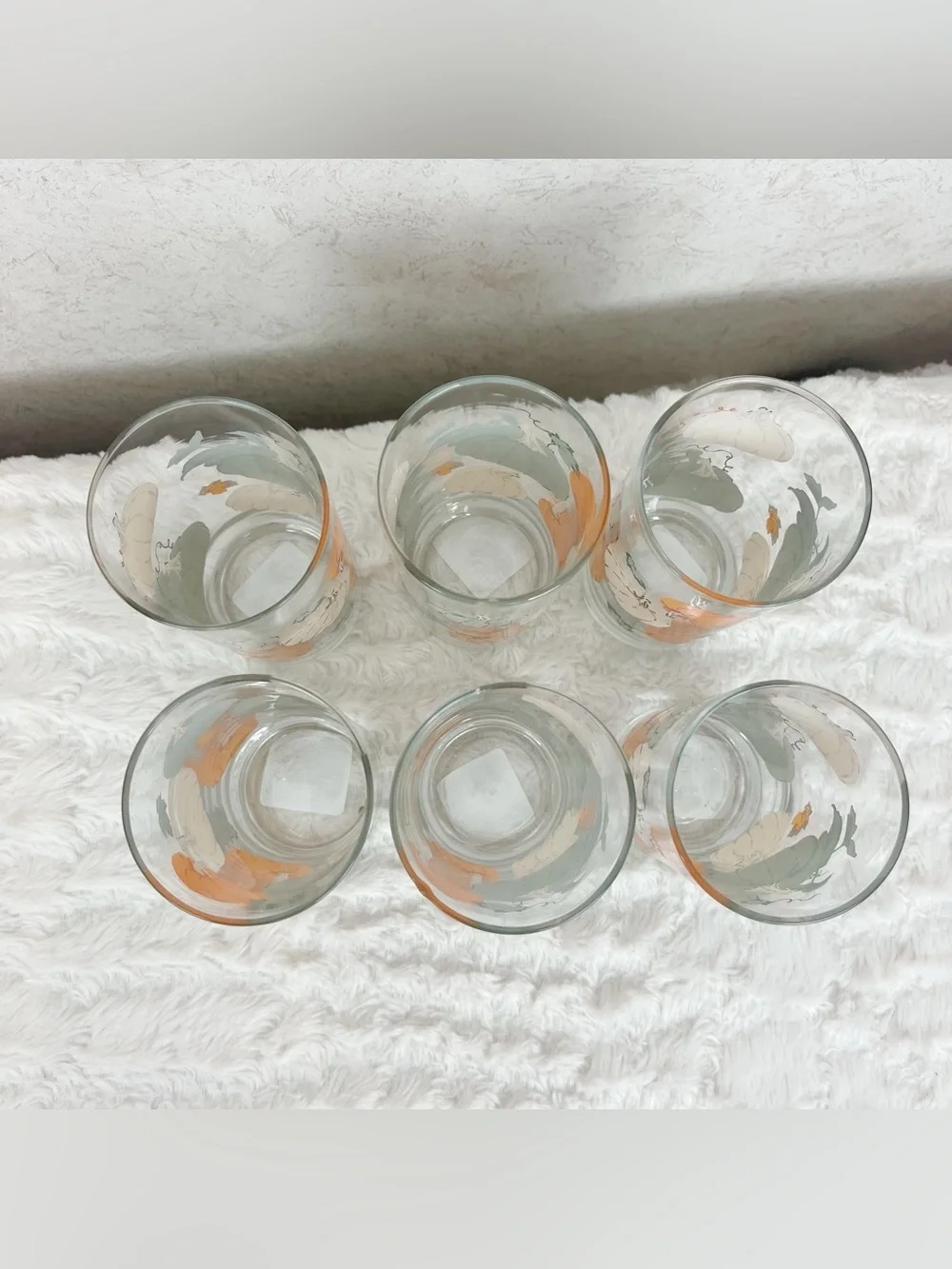 Libbey 6 Color Pumpkins Tumblers Drinking Glasses 16.3 Oz Fall Harvest Autumn